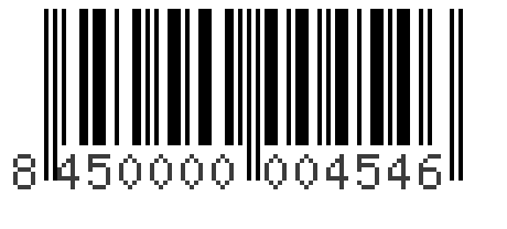 Barcode 8450000004546