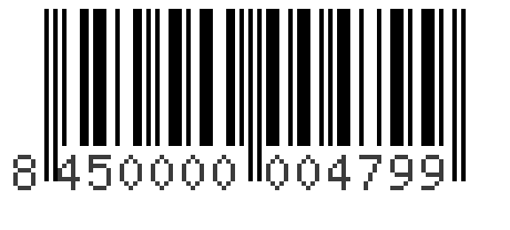 Barcode 8450000004799