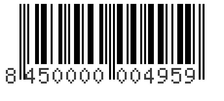 Barcode 8450000004959