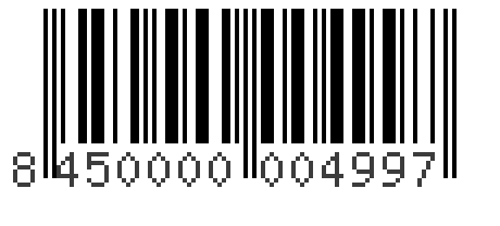 Barcode 8450000004997