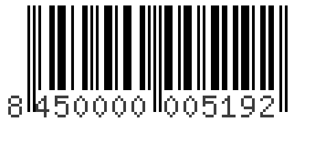Barcode 8450000005192